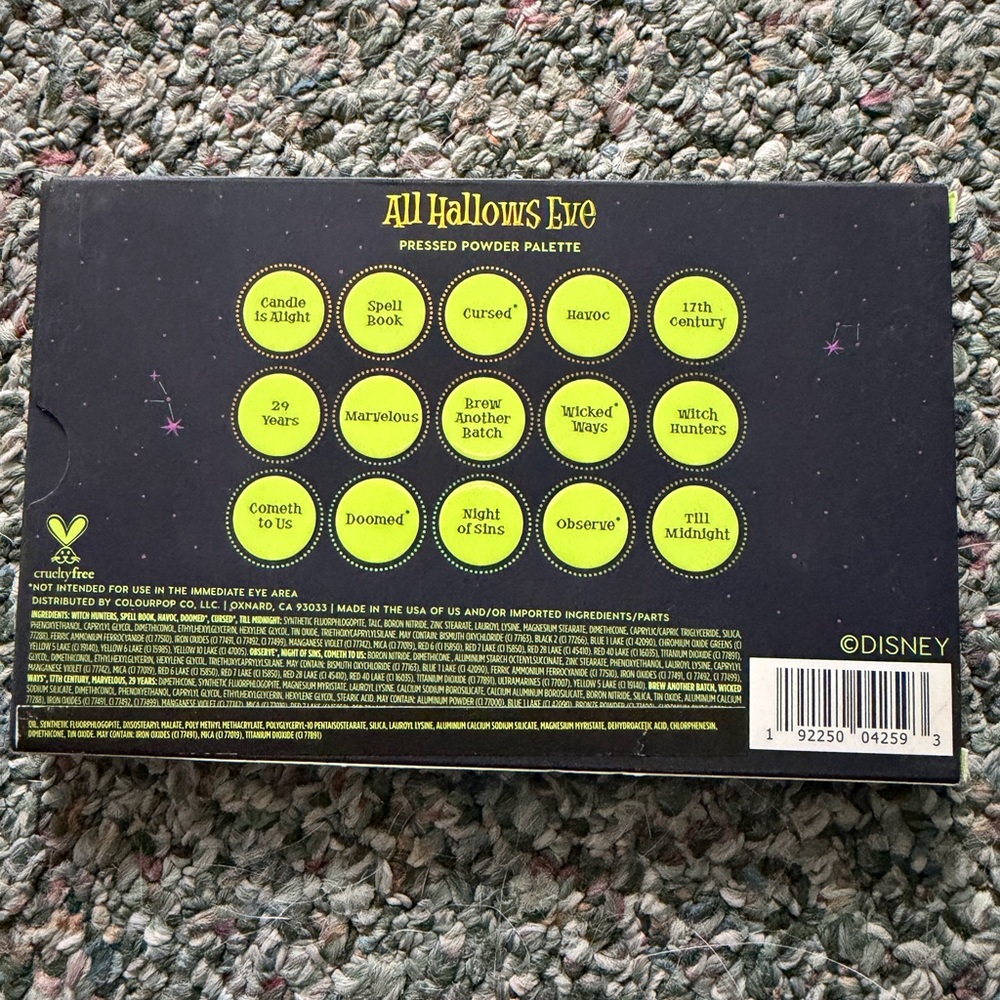 ColourPop All Hallows Eve Eyeshadow Palette - Picture 2 of 7